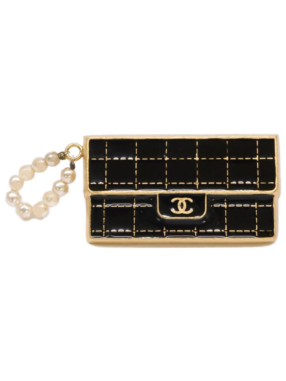Chanel Cc Logo Bar Brooch Gold-Tone #343244C90B